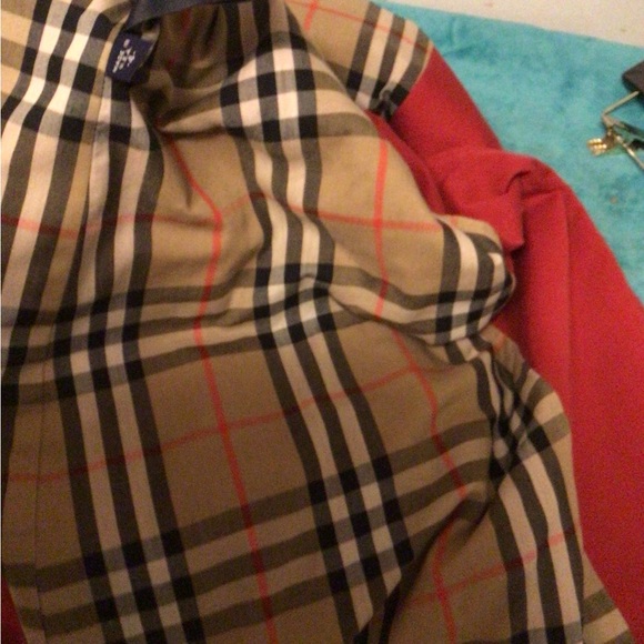 BURBERRY LONDON LIGHT WEIGHT JACKET WITH HOOD SZ 4 - Picture 8 of 10